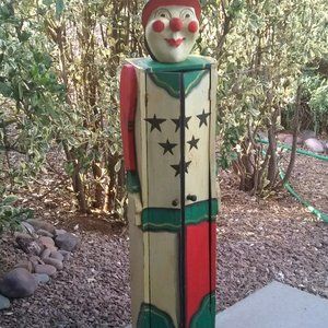 Indonesian Carved Clown Shelving unit